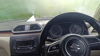 Office Manager Enjoying Hot Romance with Married Colleague Inside Car Part 4