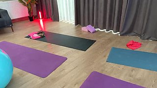 Backstage Anal Stretching with Petite Redhead Bella Mur - Rough Doggy Style POV