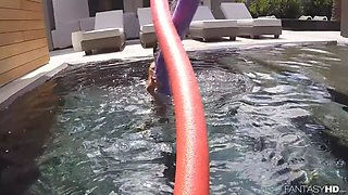 Wet Latina Cum Drain Invites Fat Dick Over For A Swim - Michelle Martinez