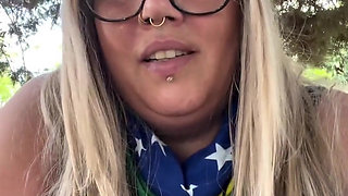 Brazilian BBW MILF Goddess Smoking Ritual in Nature
