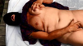 Madame Birgit and Alan piss and orgasms