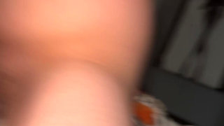 Step-Sister Gets Creampie In 18 Year Old Pussy Filling Her Full