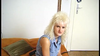 Blonde german MILF in solo act