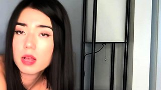 Close up teen foot worship