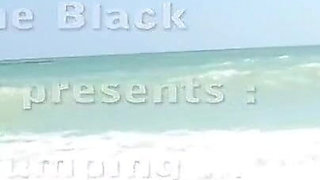 Boobs Jumping on Beach!