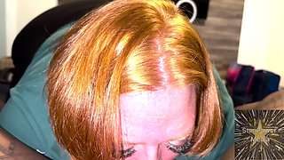 Anal Training on Julie Ginger and POV BBC Deepthroat Blowjob Double Feature!