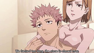 Uncensored Hentai: Sexy Buxom Big-assed Beauty Gets Fucked Up To Squirting By Her Horny Colleague
