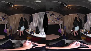 Japanese beauty explores virtual passion through intense immersive sensual scenes