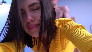 Stepfather Fucked pal's daughter Jadilica for Homework _