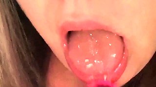 Jessy funny amateur teen brunette toying