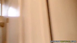 Buxxom Ryan Conner Gets A Double Ebony Shaft Surprise