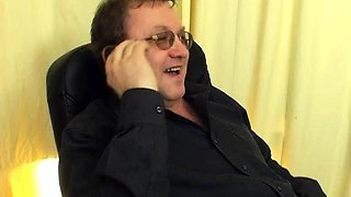 Secretary group sex hardcore fucking blond girl facia