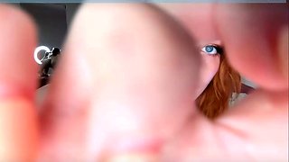 Busty Amateur Redhead Emo Babe Fucking POV