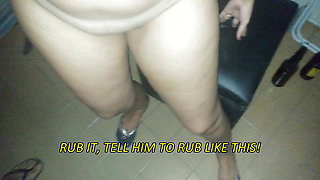 4K(subs) Wife Takes Best Friend on the Couch & Gets a Massive Cum Bath