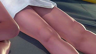 Murmur 14: Adam & Teacher Helen Love Hotel Boob Press Kiss & Self-finger