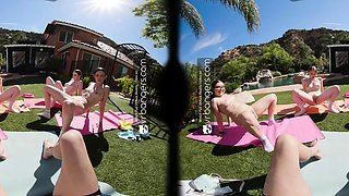 VR Bangers Schoolgirls Fivesome VR Porn