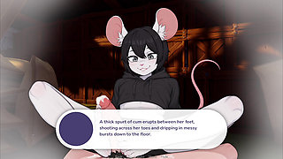 Mouse Girl Give the best Foot Job