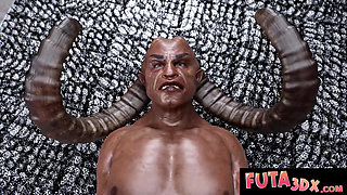 Futa3dX - Busty Blonde Gets Fucked By Demon Monster's Big Dick