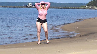 Naughty Bitch on the Beach