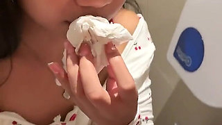 18 Years Old Asian Suck Me in Public Restroom