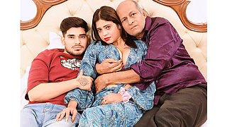 Indian Step Daughter Hardcore Sex with Step Dad and Stranger - Sucking Boobs and Fucking in Hindi - Baby Tina