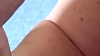 Cuckolded Husband Fucks His Slutty Wife in a Friend's Kitchen.