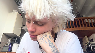Smoking a Cigarette Lazy Coffee No Makeup