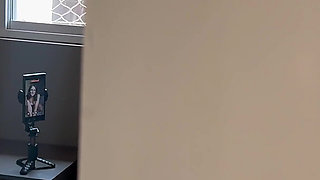 Stepson Caught Stepmon Masturbating on a Videocall