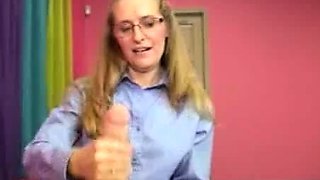 Sara James strokes, jacks and give a wild handjob on