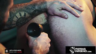 Drew Valentino's Muscly BDSM Fisting Ignites Wild Hairy Passion