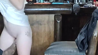 Fingering Disc Blonde While Her Boss Is Sitting Watching