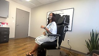 Brunette seductress working her big boobs and hot ass