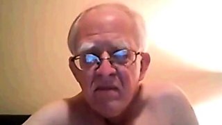 Silver Daddy Strokes His Small Cock