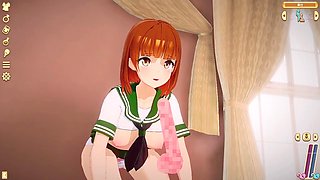 Smash the busty babe in this live action with Miho Nishizumi, silent during the steamy scenes