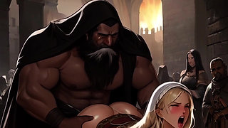 Mighty North African Warriors Inseminate European Maidens
