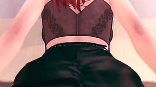 MILF Stepmom Help to Her Stepson to Cum Twice