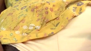 Knickers to the Side Rubbing My Tight Hairy Black Pussy