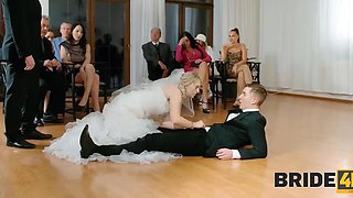 Kinky bride fucked right in front of the all guests - Bride4K
