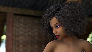 Hot beauty Fatima gets fucked deep in tropical VR paradise