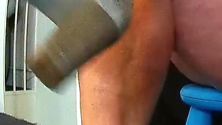 Sexy and Leggy on the Low Chair 1