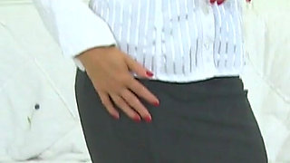 MILF Annabelle More Likes It When You Watch Her Undress & Masturbate