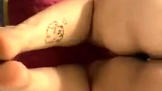 The best footjob with lots of milk