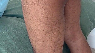 White Slut Uses Her Stinky Soft Soles to Milk Black Guy Hard