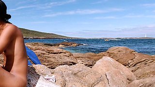 Small titted brunette teen fingering on the bed