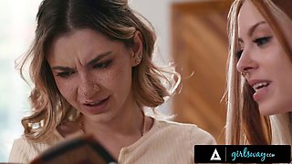 GIRLSWAY - Petite Besties Demi Hawks  Explicit Kait Have Passionate Sex After Class