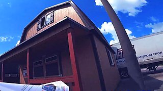 Public BJ in Hardware Store - Facial Finish!