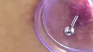 Pumping Suck Hard My Pierced Nipples
