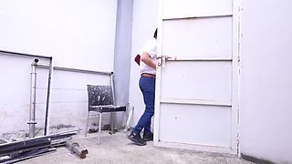 School Girl Bellattrix Fucks Outside With Wolfi - Big Booty Brunette Riding & Outdoor Sex