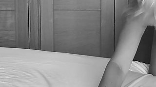 Husband Sneaks to Watch His Wife in the Bedroom