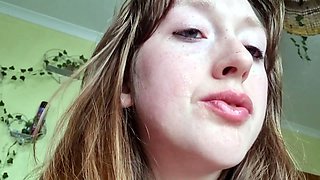 Custom; Dildo foot job with spit and butt plug